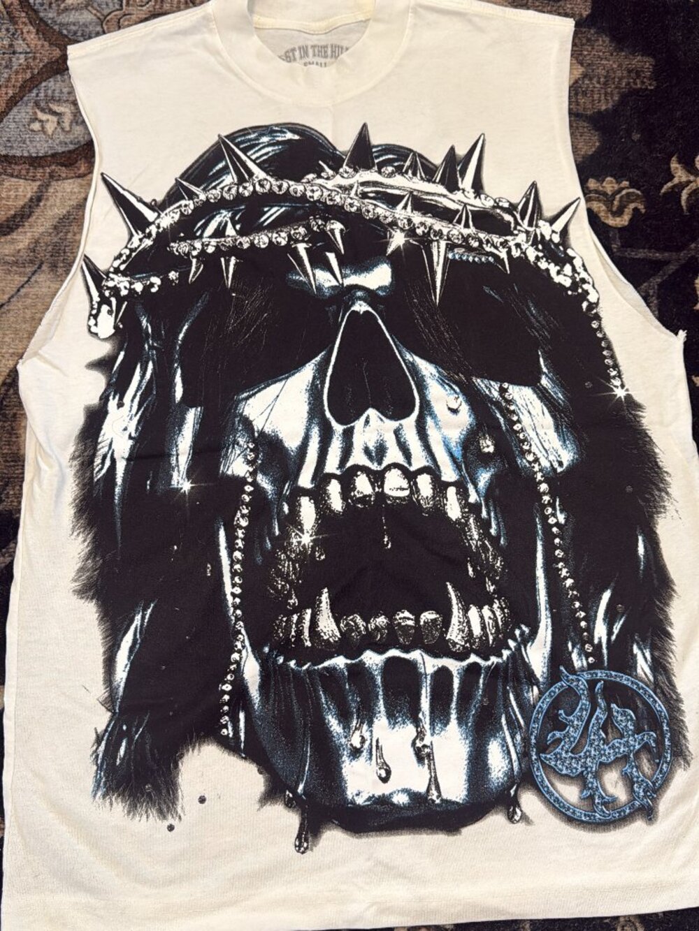 Lost Hills Jesus Crown Tank sz Small